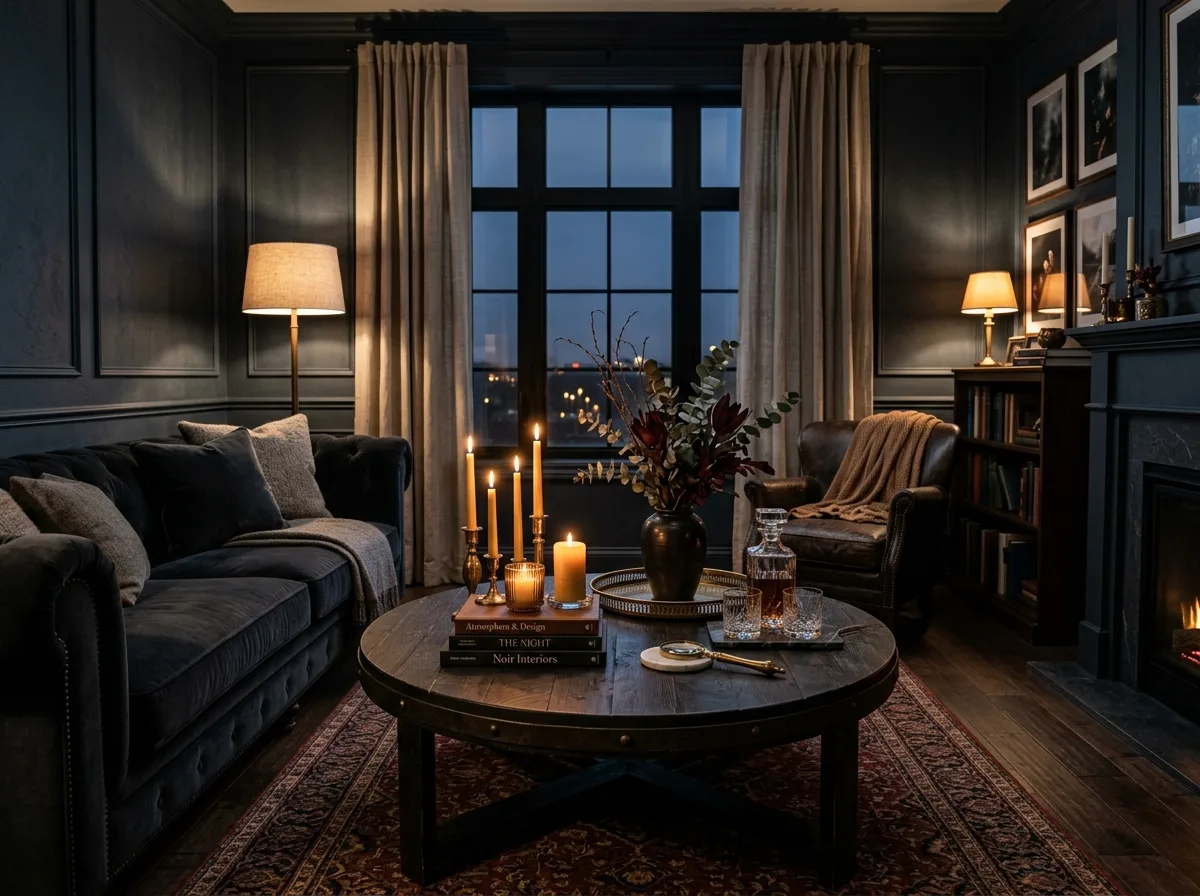 Dark & Moody Round Coffee Table Style for 10 round coffee table ideas for a stylish living room